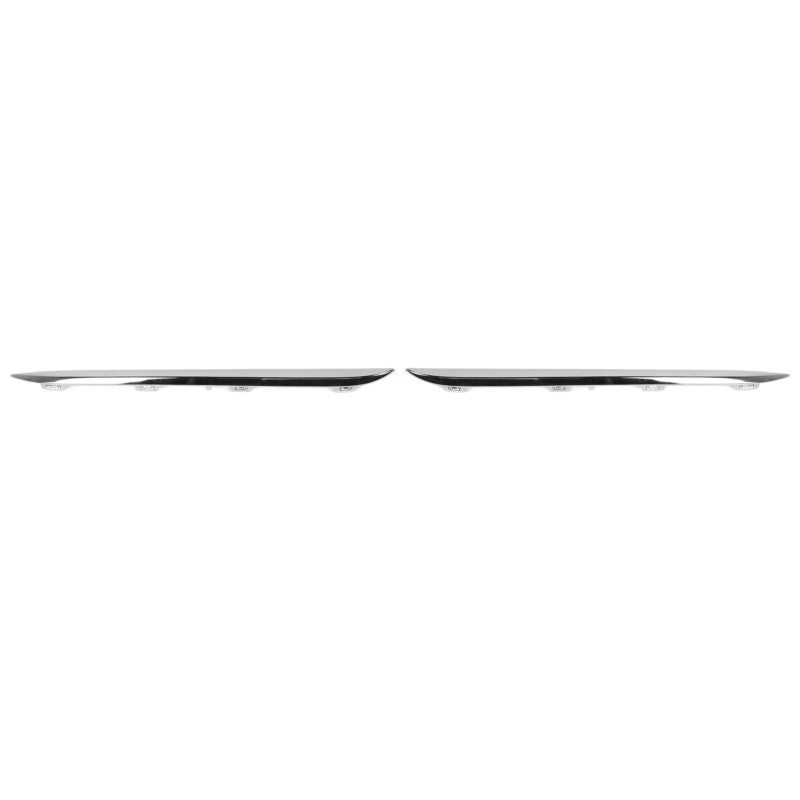Rear Bumper Side Molding Trim Chrome Finish for C-Class W205 2015-2018 - Enhanced Protection for Vehicle Rear Bumper - Image 2