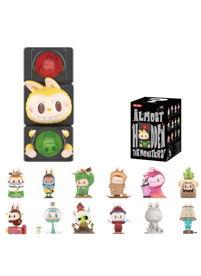 POP MART The Monsters Labubu Almost Hidden Series Blind Box Figures, Random Design Mystery Toys for Modern Home Decor, Collectible Toy Set for Desk Accessories, Single Box  - Image 1