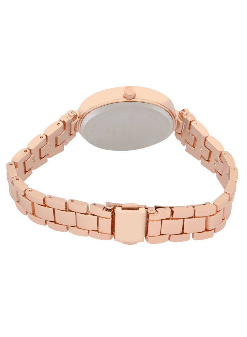 U.S. Polo Assn. Women's Quartz Analog rose gold plated watch and bracelet set  - Image 4