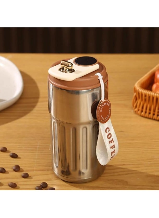 Generic Smart Thermos Coffee Cup with LED Temperature Display – Portable Travel Mug for Hot & Cold 450ml  - Image 1