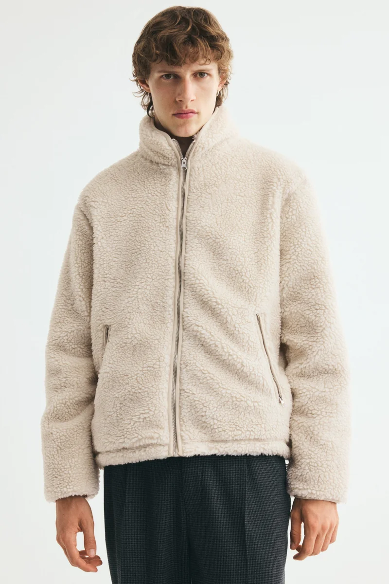 H&M Zip-through teddy jacket