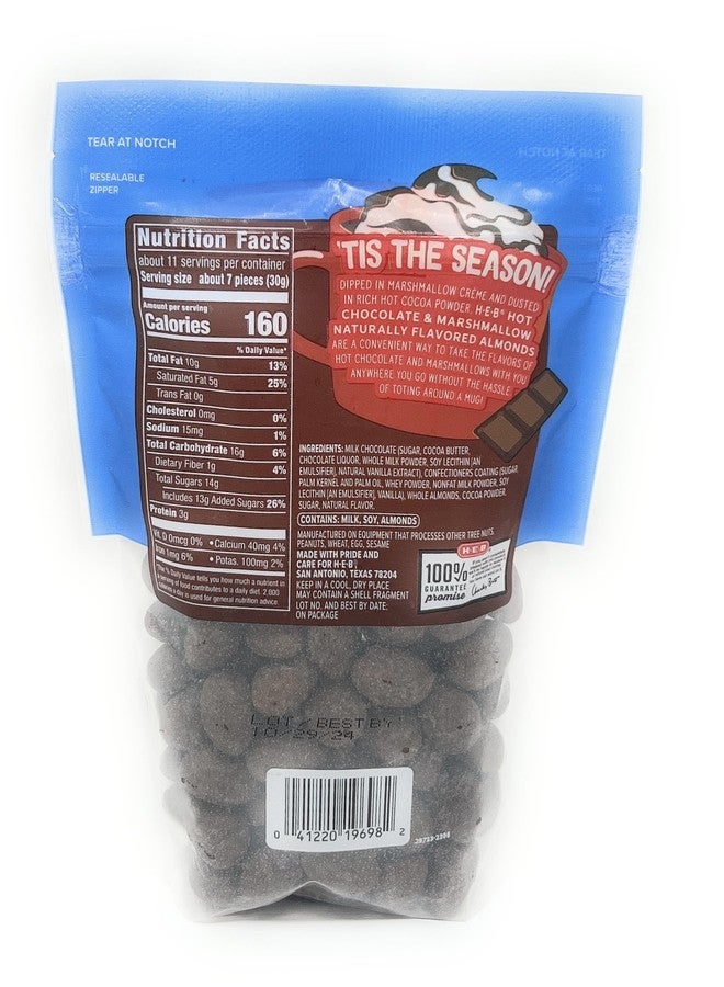 heb H‑E‑B Hot Chocolate & Marshmallow Flavored Almonds - 12oz - Image 2