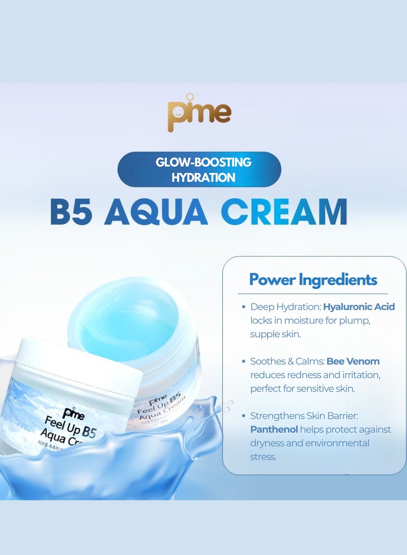 pime Panthenol Aqua Cream 50g x2 – Deep Hydration & Skin Barrier Repair Moisturizer with Bee Venom & Vitamin B5, Anti-Aging Face Cream for Sensitive, Dry & Aging Skin - Image 5