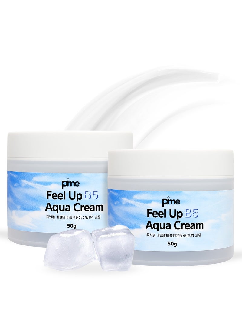 pime Panthenol Aqua Cream 50g x2 – Deep Hydration & Skin Barrier Repair Moisturizer with Bee Venom & Vitamin B5, Anti-Aging Face Cream for Sensitive, Dry & Aging Skin - Image 1