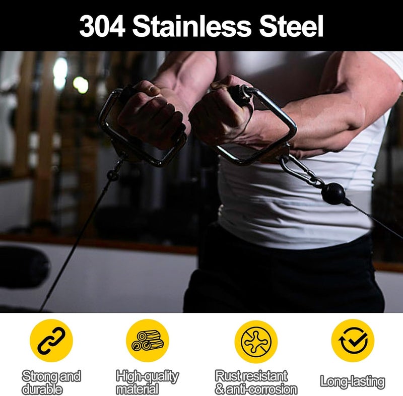 DELSWIN 7 Inch Large Carabiner Clip 1700lbs Capacity, 304 Stainless Steel Spring Snap Hook, Heavy Duty Caribeener Clips for Swing, Hammock, Punching Bags, Weight Lifting Machine, Home Gym Equipment - Image 2