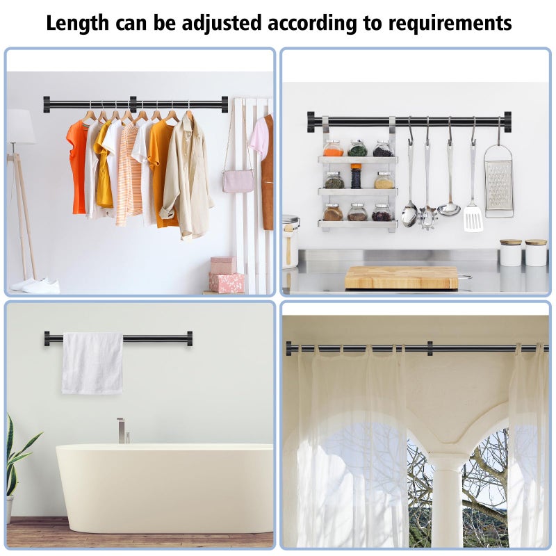 SDNBHT Industrial Stair Railing Metal Hand Rails for Indoor & Outdoor Steps Wall Mount Hand Rails for Indoor Stairs 1.25" Pipe Stair Handrail for Steps Aluminum Staircase Handrail Hand Railing 4ft - Image 5