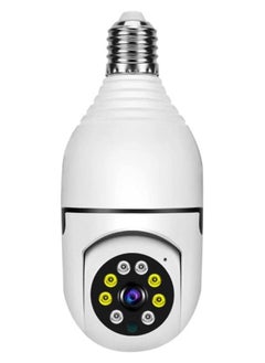 1080P Wireless Tovnet Wifi Pan/Tilt Light Bulb Security Camera, 360 Degrees 3.0MP Cam Home Surveillance CCTV Panoramic IP Camera, with Night Vision