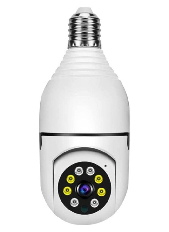 Generic - 1080P Wireless Tovnet Wifi Pan/Tilt Light Bulb Security Camera, 360 Degrees 3.0MP Cam Home Surveillance CCTV Panoramic IP Camera, with Night Vision - Image 1