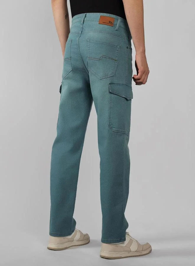 Dennis Lingo Dennis Lingo Relaxed Fit Blue Cargo Jeans