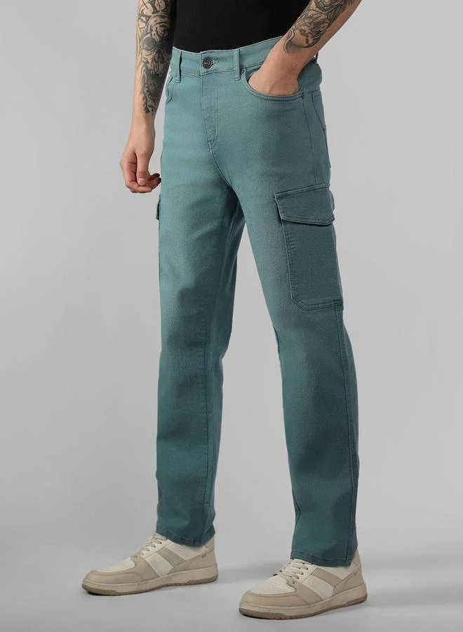 Dennis Lingo Dennis Lingo Relaxed Fit Blue Cargo Jeans