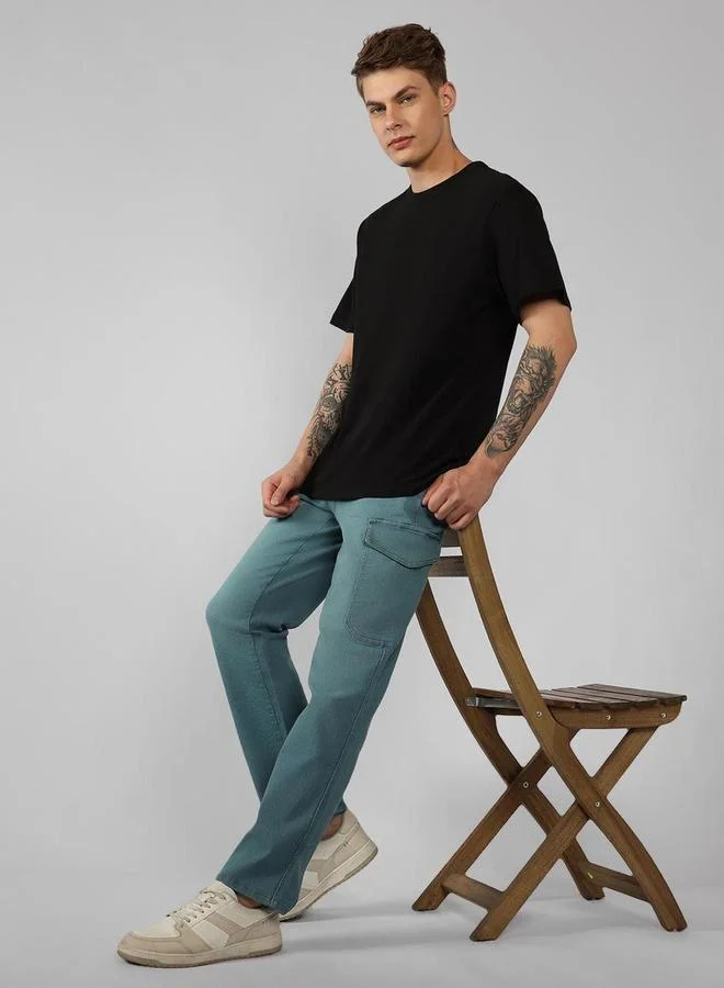 Dennis Lingo Dennis Lingo Relaxed Fit Blue Cargo Jeans
