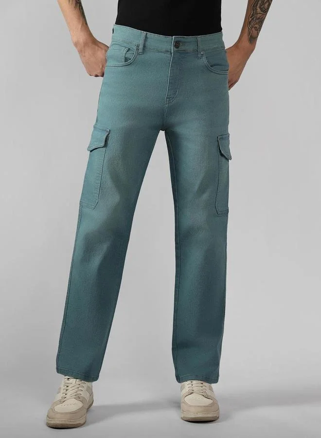 Dennis Lingo Dennis Lingo Relaxed Fit Blue Cargo Jeans