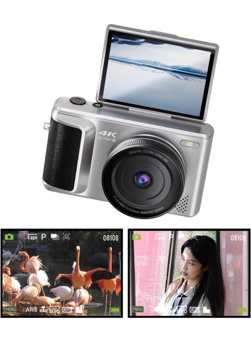 64MP 4K Digital Camera with 16X Digital Zoom, Auto Focus, and 2.8 Inch Screen - Image 4