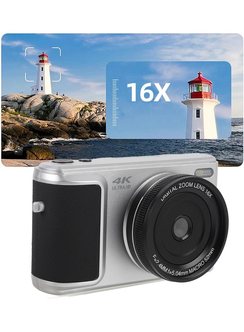 64MP 4K Digital Camera with 16X Digital Zoom, Auto Focus, and 2.8 Inch Screen - Image 5