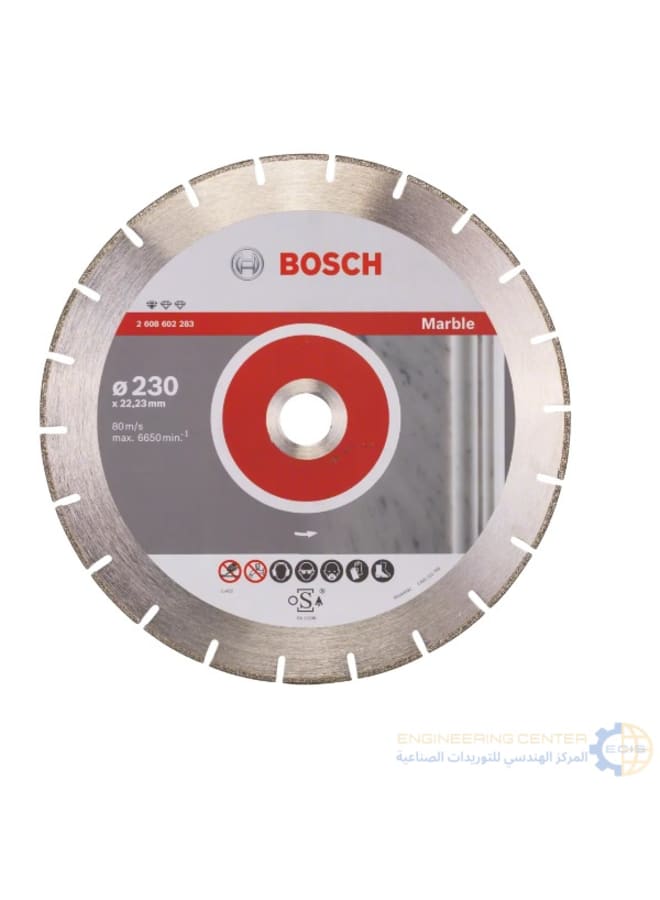 بوش صينية رخام 9 بوصة مفتوحة فص ذهبي بوش