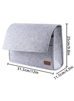 SYOSI SYOSI, Felt Bedside Hanging Storage Bag, Anti-Slip Sofa Book Organizer, Home Newspaper Holder, Roomly Enough with One Main Pocket and 3 Small Pockets  - Image 4