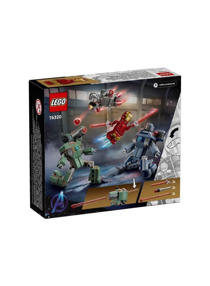 ليغو مجموعة من 204 قطعة من Iron Man War Machine vs Hammer Drones - Image 2