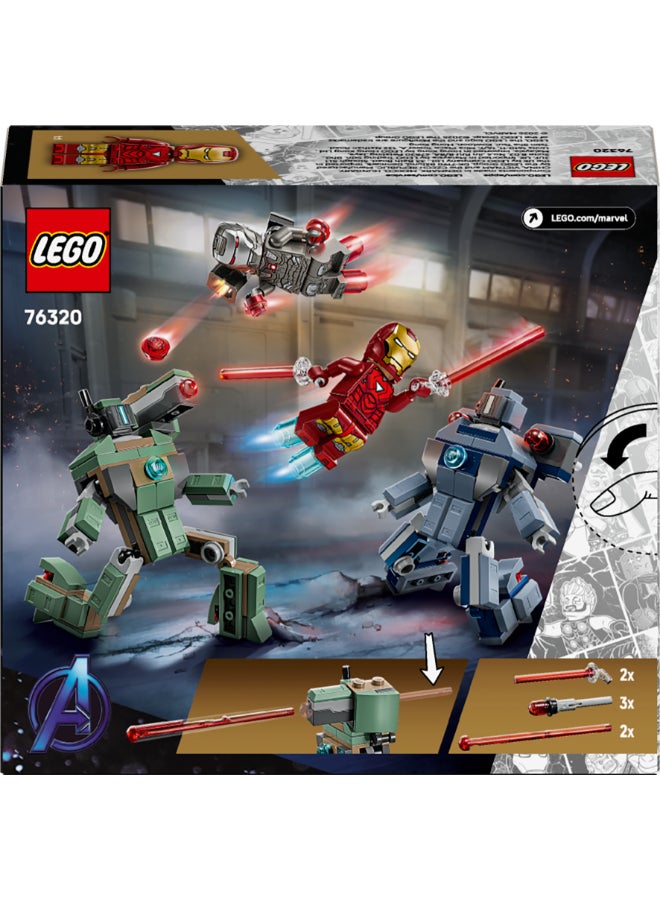 ليغو مجموعة من 204 قطعة من Iron Man War Machine vs Hammer Drones - Image 1