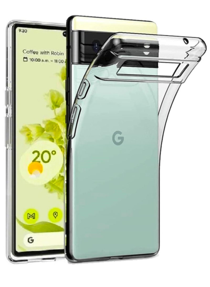 CATANES غطاء خلفي شفاف مرن ناعم من TPU مضاد للصدمات رقيق متوافق مع Google Pixel 6 (6.4") - Image 2