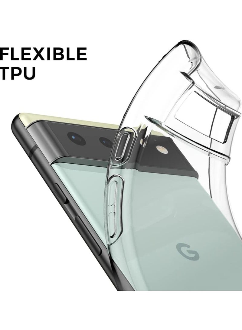 CATANES غطاء خلفي شفاف مرن ناعم من TPU مضاد للصدمات رقيق متوافق مع Google Pixel 6 (6.4") - Image 4