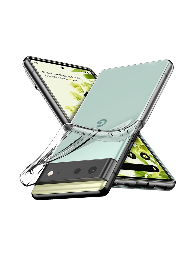 CATANES غطاء خلفي شفاف مرن ناعم من TPU مضاد للصدمات رقيق متوافق مع Google Pixel 6 (6.4") - Image 5