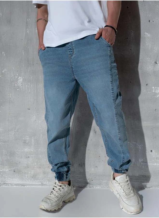 Hubberholme Light Blue Jeans For Men