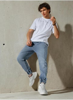 Hubberholme Light Blue Jeans For Men  - Image 1