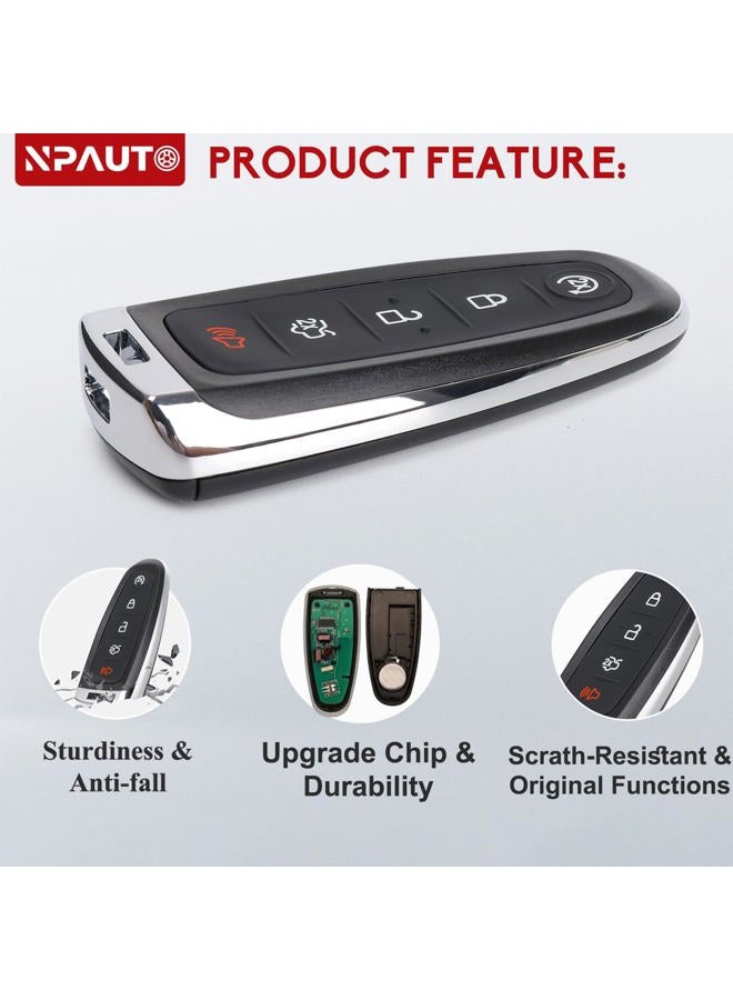 NPAUTO 2Pcs Key Fob Replacement for Ford Explorer Edge 2011-2015 Taurus Flex 2013-2019 Focus Expedition Lincoln MKX MKT MKS Navigator Keyless Entry Remote Start Control Smart Car Key Fobs, M3N5WY8609 - Image 3