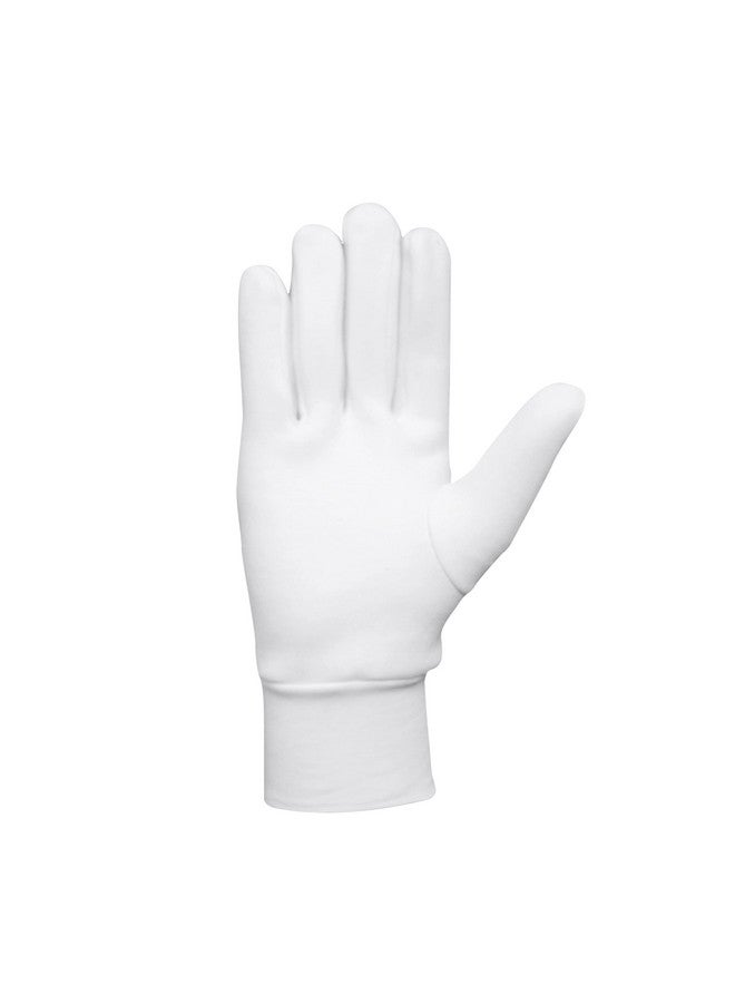 WHITEDOT SPORTS Dot 2.1 Men's Nylon Cricket Batting Gloves with Full and Half Finger Inner Gloves Large, Right Hand, White - Image 3