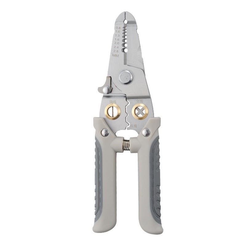 Stainless Steel Multifunctional Wire Stripping Pliers YF089C external spring
