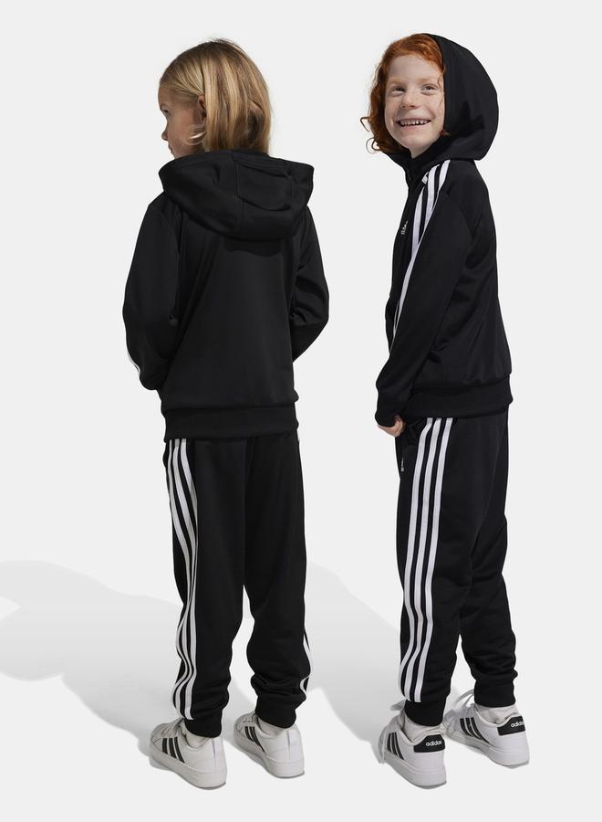 Adidas 3 Striped Shiny Tracksuit - Image 2