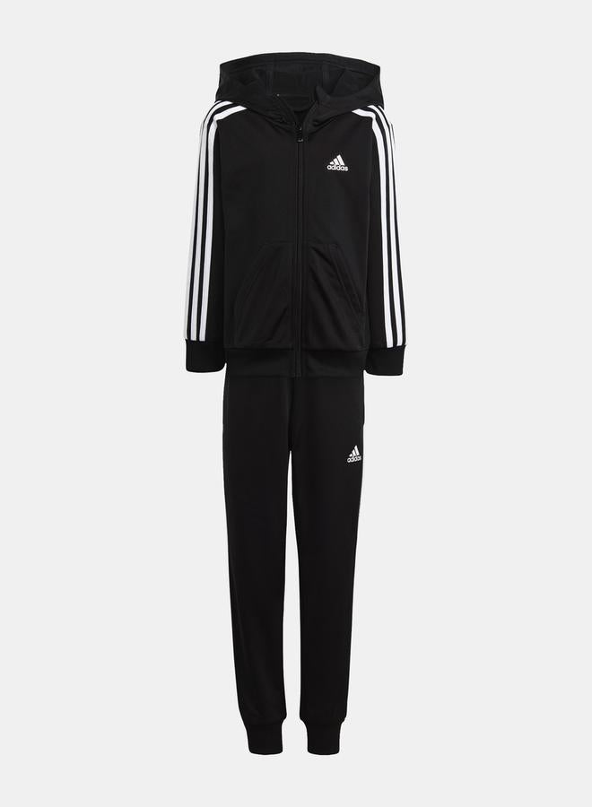 Adidas 3 Striped Shiny Tracksuit - Image 3