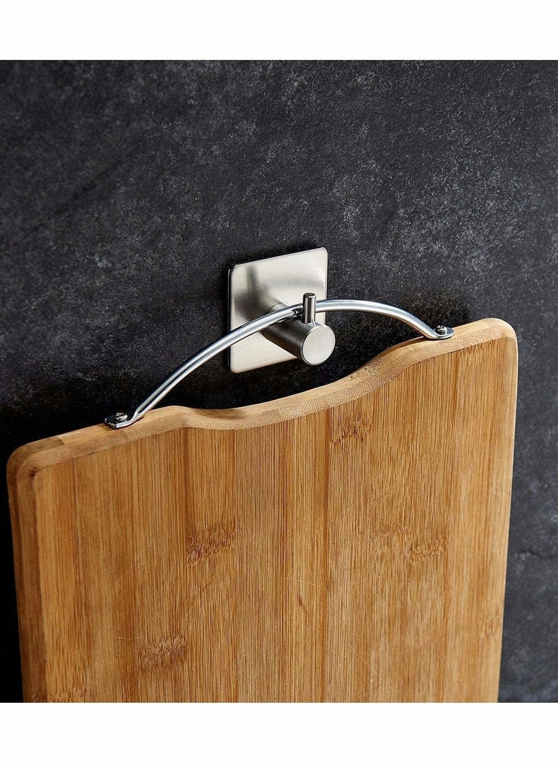 Y&D 4 PCs Stainless Steel Nail Free Towels Hooks  - Image 3