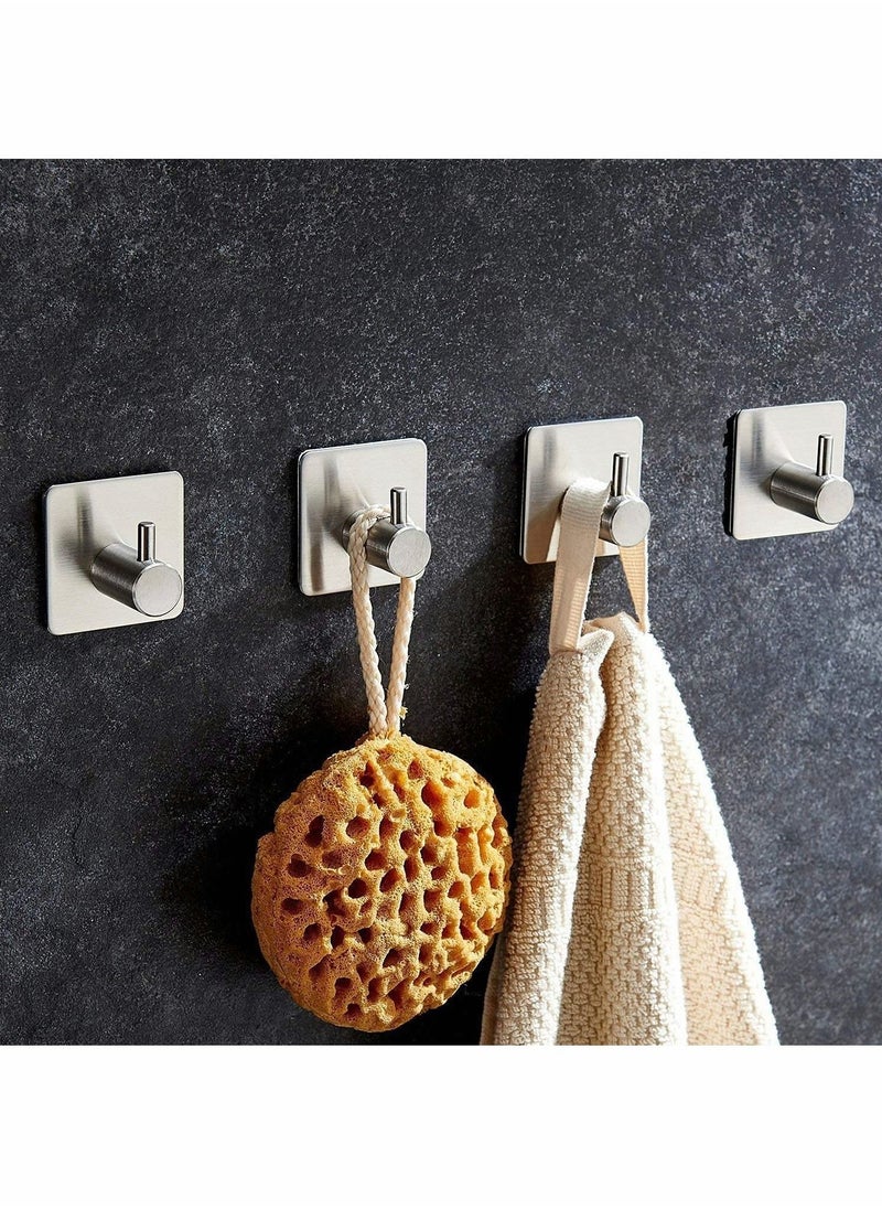 Y&D 4 PCs Stainless Steel Nail Free Towels Hooks  - Image 2