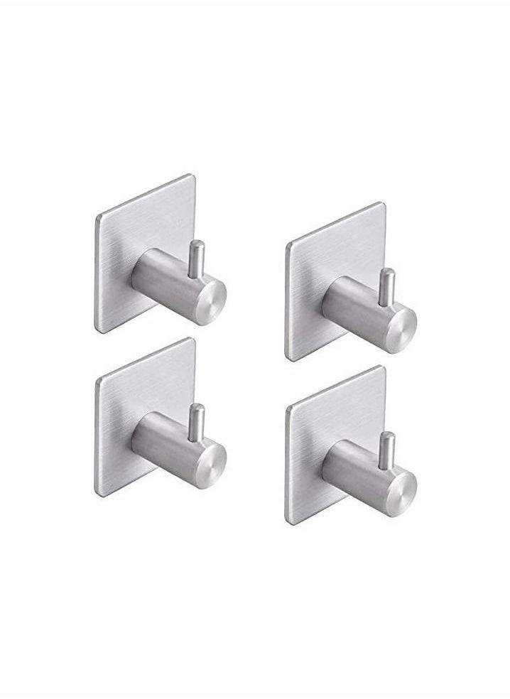Y&D 4 PCs Stainless Steel Nail Free Towels Hooks  - Image 1