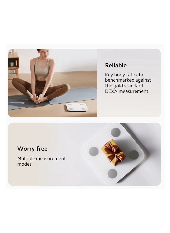 Xiaomi - Xiaomi Body Composition Scale S400 | Bluetooth® Low Energy (BLE) 5.0 | Dual Frequency 50kHz/250kHz | 25 Health Indicators - Image 1