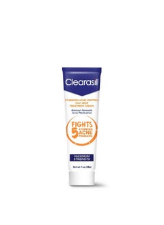 Clearasil Stubborn Acne Control 5 In 1 Spot Treatment Cream Maximum Strength Benzoyl Peroxide Acne Medication Fights Blocked Pores Pimple Size Excess Oil Acne Marks & Blackheads 1 Oz.  - Image 2