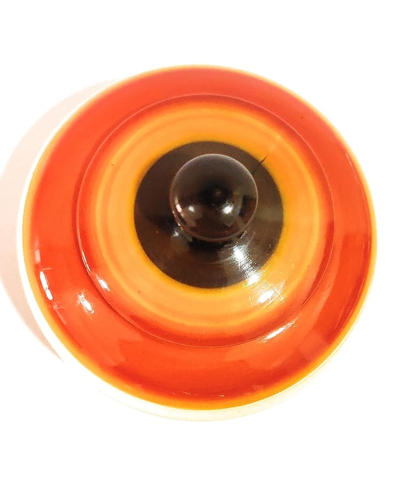 Anuradha Anuradha Wooden Decorations Showpiece Round Kumkum Ring Box Multicolour XSmall 5x5x7 cm - Image 2