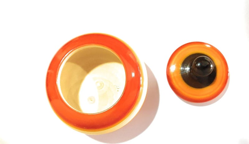 Anuradha Anuradha Wooden Decorations Showpiece Round Kumkum Ring Box Multicolour XSmall 5x5x7 cm - Image 3