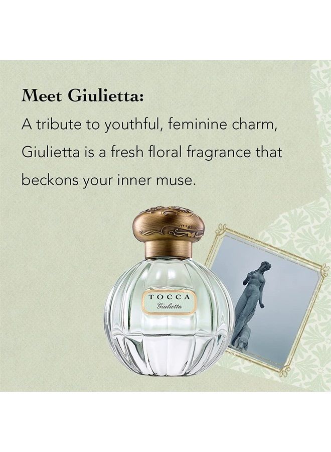 Tocca Women's Perfume, Giulietta Fragrance - Fresh Floral, Pink Tulips, Green Apple, Vanilla Orchid - Hand-Finished Bottle 1.7oz (50 ml) - Image 3