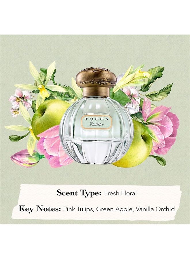 Tocca Women's Perfume, Giulietta Fragrance - Fresh Floral, Pink Tulips, Green Apple, Vanilla Orchid - Hand-Finished Bottle 1.7oz (50 ml) - Image 5