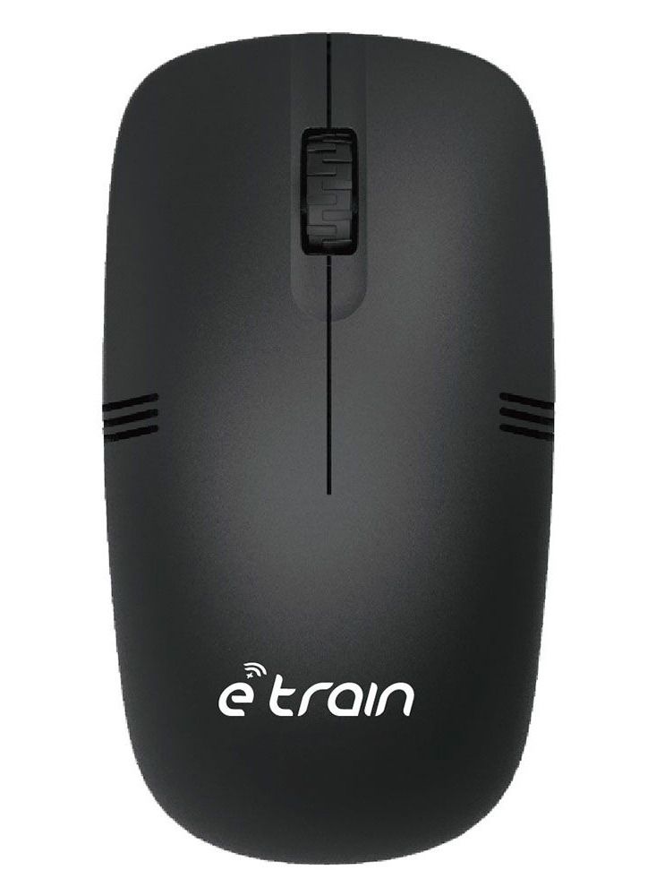 E-train (MO10B) Wireless Optical Mouse 1200DPI - Black