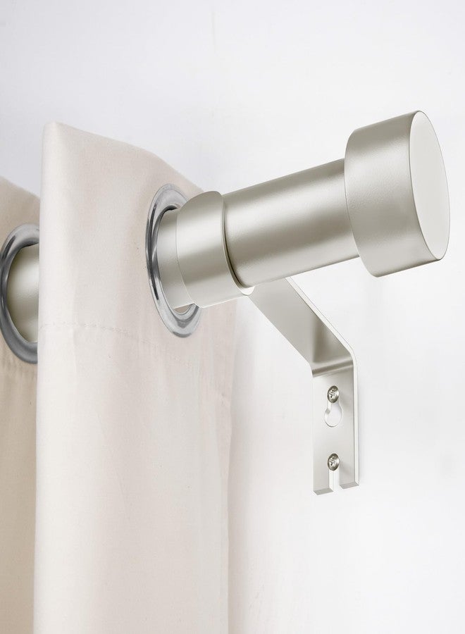 Time Forest 2 Pack Curtain Rods for Windows 48 to 84 Inch(4-7ft), 1 Inch Brushed Nickel Curtain Rods Set, Adjustable Heavy Duty Curtain Rod, Curtain Rods for Bedroom Living Room, Drapery Rods, Size 32"- 90" - Image 4