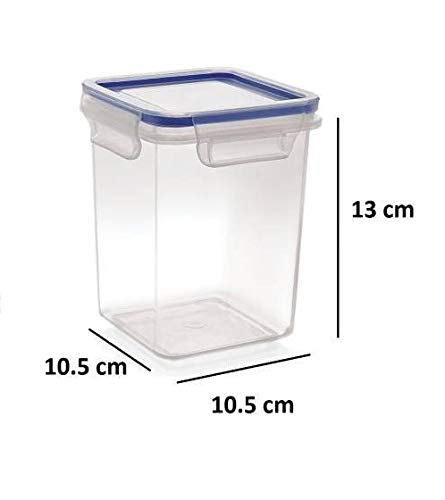 ENTITY BPA-Free, Plastic Airtight Containers Storage for Fridge Kitchen Canister Jars and Containers, Boxes for Storage Containers - 750ml (Set of 6pcs, Transparent) - Image 2