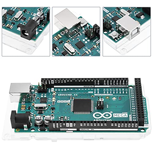 Arduino Mega 2560 REV3 [A000067] - ATmega2560, 16MHz, 54 Digital I/O, 16 Analog Inputs, 256KB Flash, USB, Compatible with Arduino IDE for Advanced Projects - Image 2