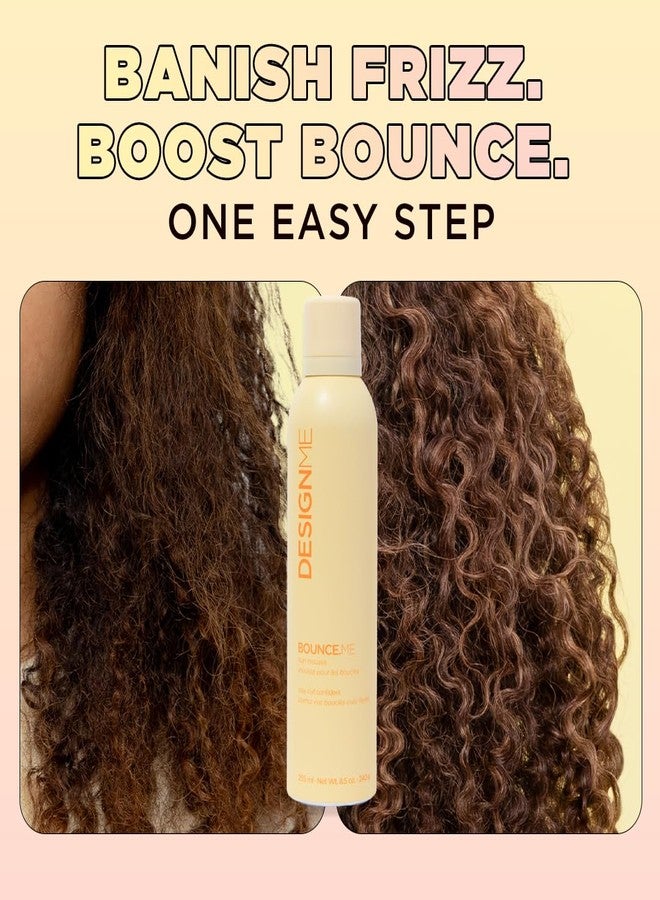 Design.Me BOUNCE.ME Curl Mousse | Lightweight Curl Defining Mousse for Wavy & Curly Hair | Frizz Control, Humidity Resistant, Alcohol-Free Mousse for Hair Styling | CGM Approved - Image 4