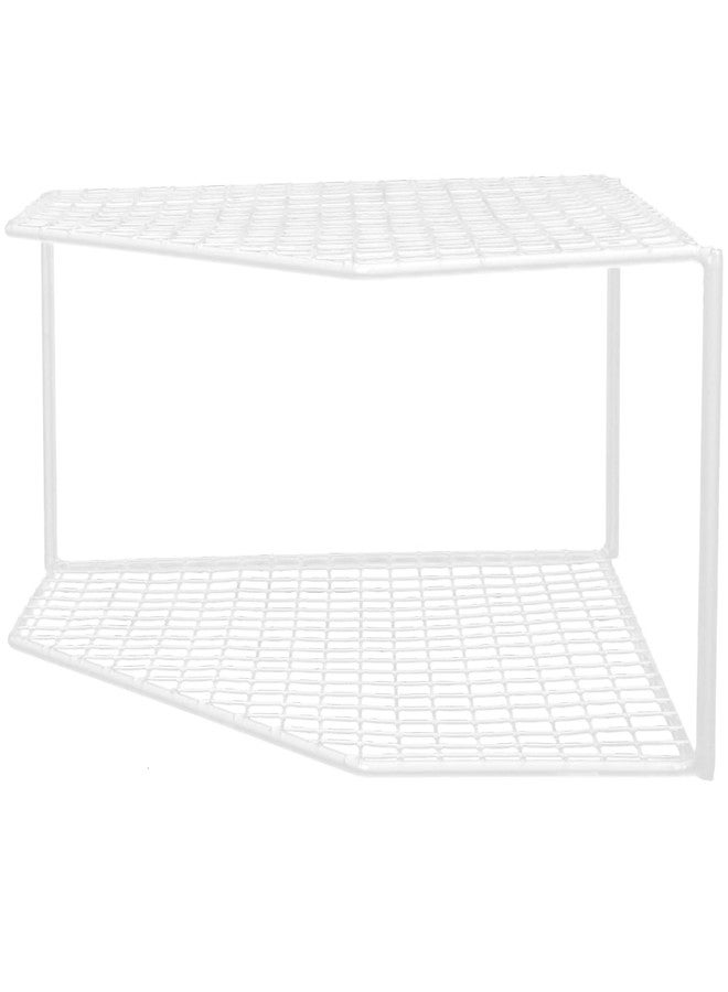 Amosfun Two-Tier Kitchen Pot Rack Countertop Organizer 9.64X9.44X4.72In Steel Pan and Pot Storage Stand for Home Kitchen Supplies - Image 5