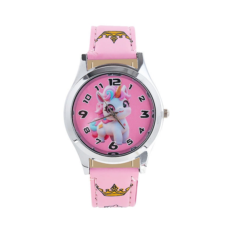 New Kids Cartoon Quartz Watch Strap Unicorn opp bag 