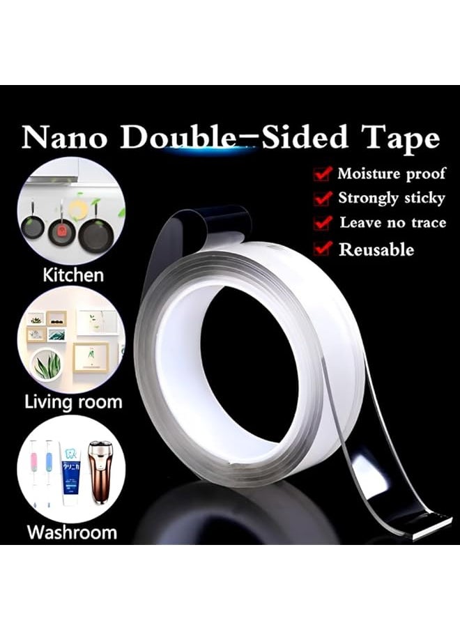 PROMASS promass Premium Heavy Duty Double-Sided Adhesive Tape – Ultra-Strong, Invisible, Waterproof, Reusable Tape for Fashion Garments, Wall Mounting, Picture Hanging & Multi-Surface Support  - Image 5
