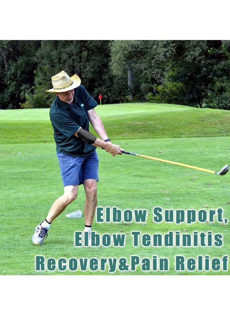 SYOSI - Elbow Golf Swing Training Aid, Golf Practicing Posture Corrector Golf Swing Improvement Elbow Positioning Aid Golf Training Tool Golf Posture Training Adjustable Swing Trainer for Unisex Golfers - Image 1